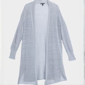 Eileen Fisher Open Front Organic Cotton cardigan size xs